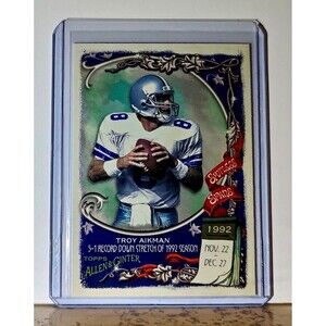 Troy Aikman 2023 Topps Allen & Ginter Spotless Spans NFL SS5 Card Dallas Cowboys